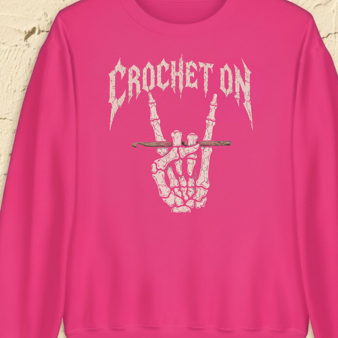 Crochet On Sweatshirt