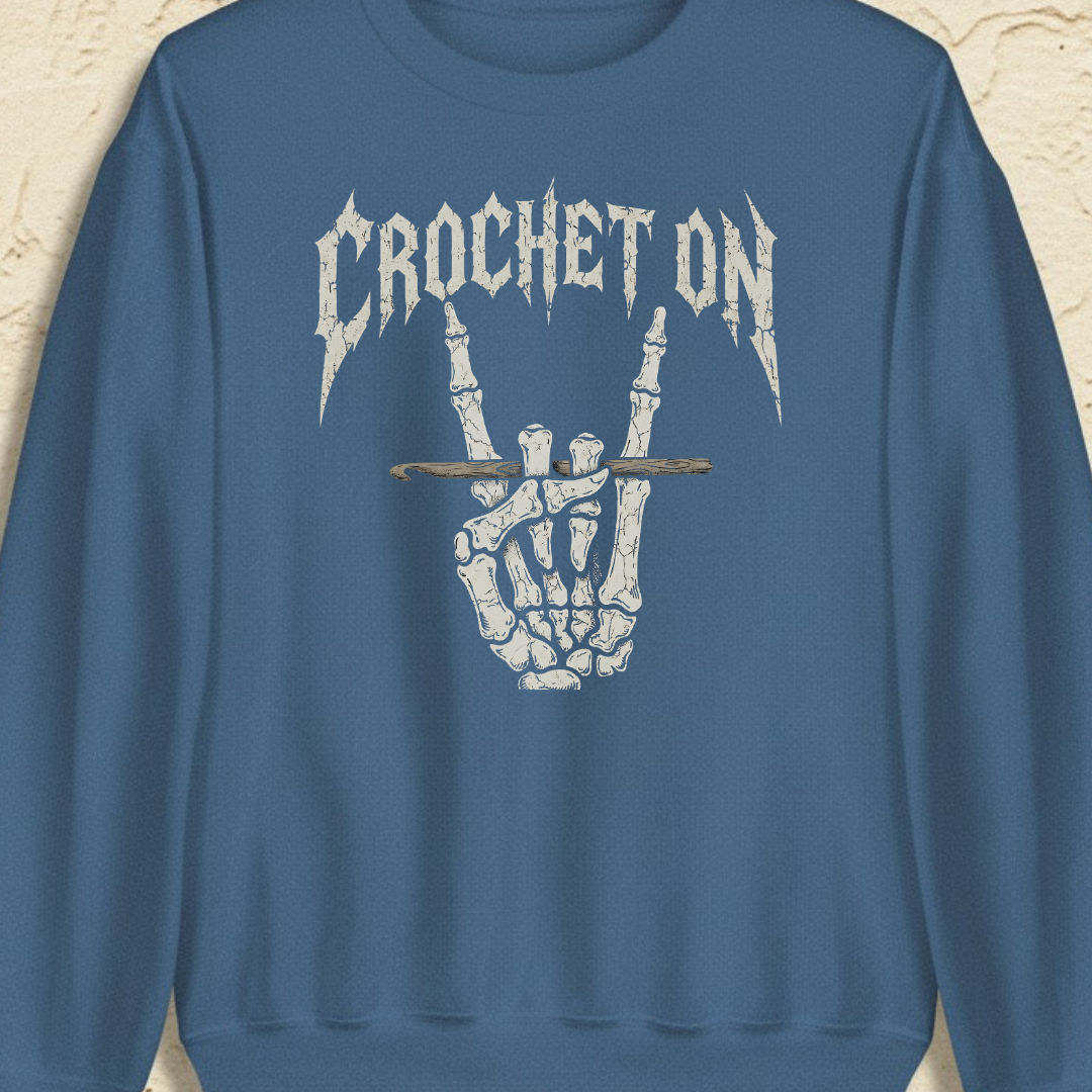 Crochet On Sweatshirt