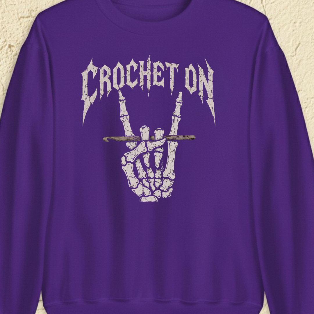 Crochet On Sweatshirt