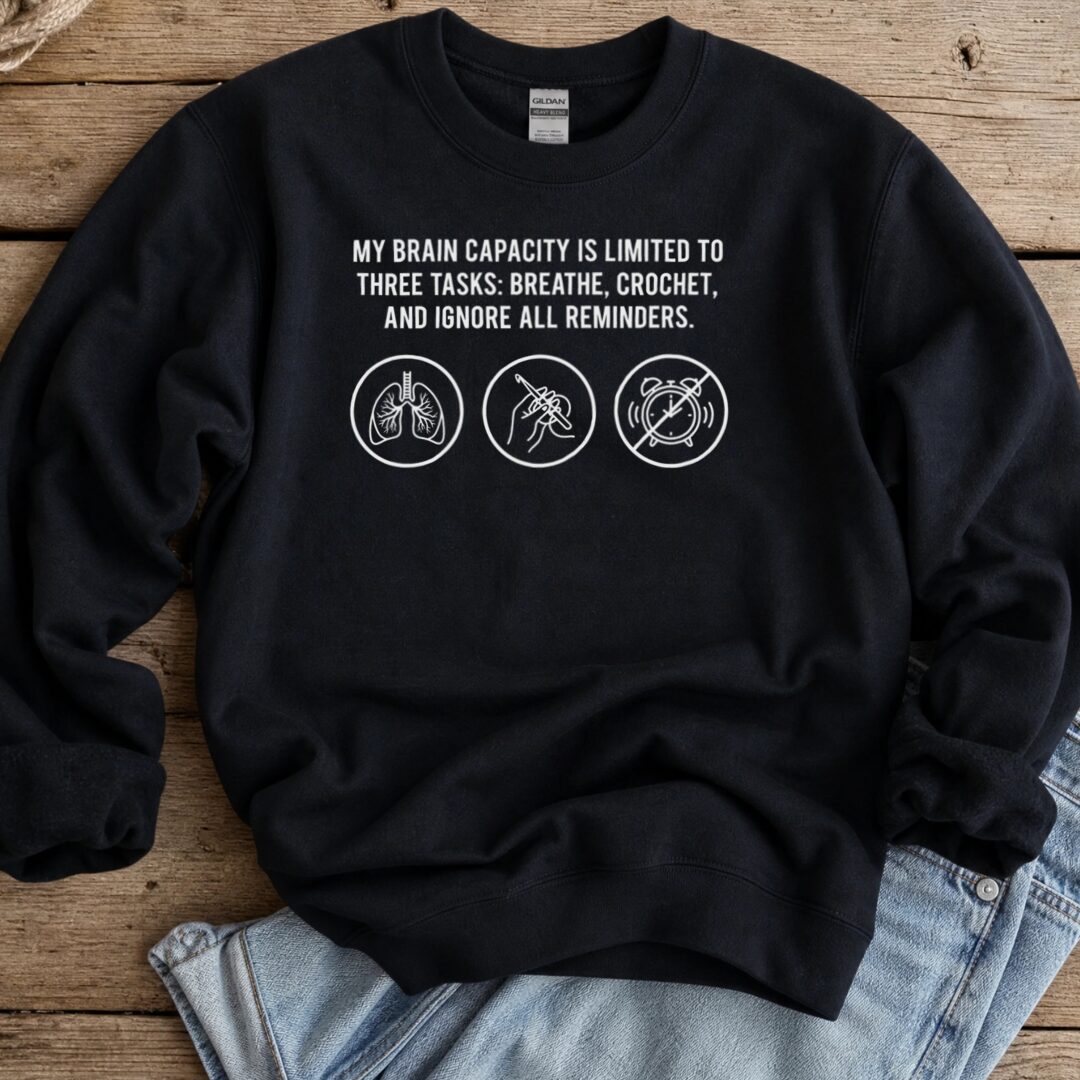 Task List Sweatshirt Black t-shirt