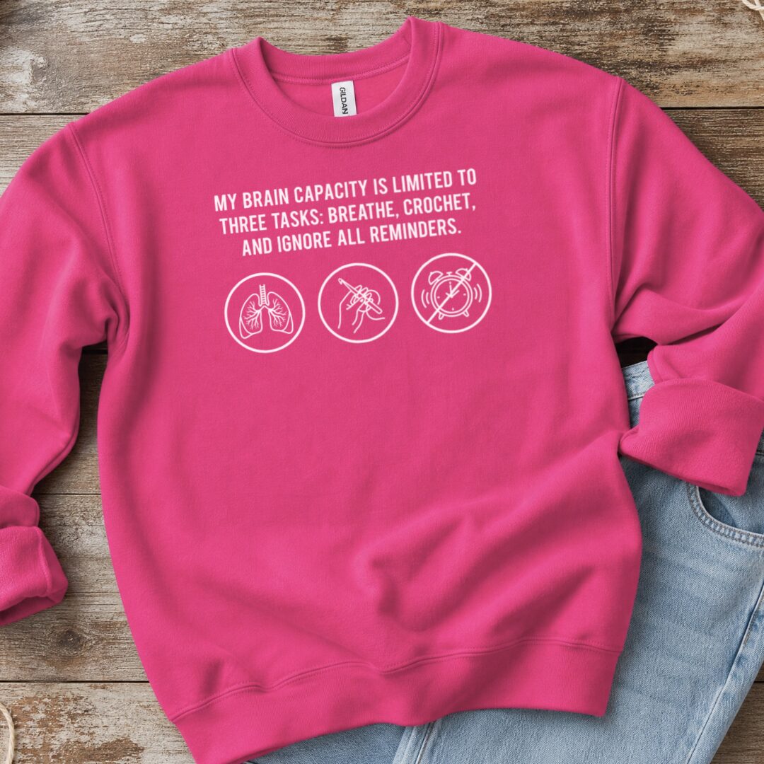 Task List Sweatshirt Bright Pink t-shirt