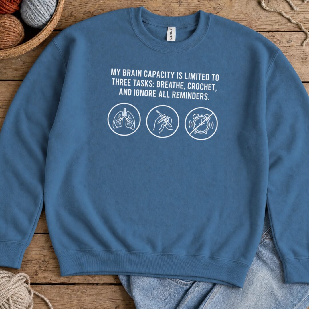 Task List Sweatshirt Indigo Blue t-shirt