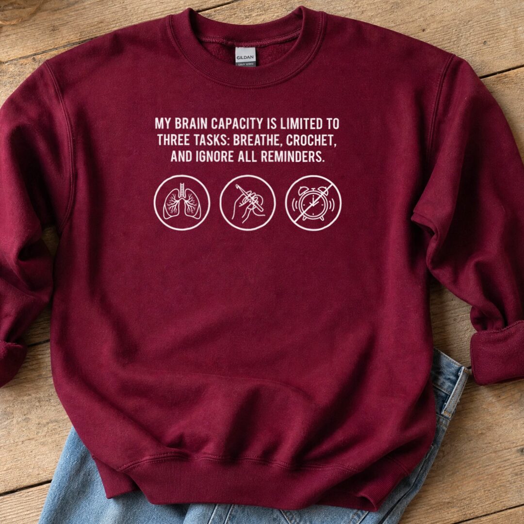 Task List Sweatshirt Maroon t-shirt