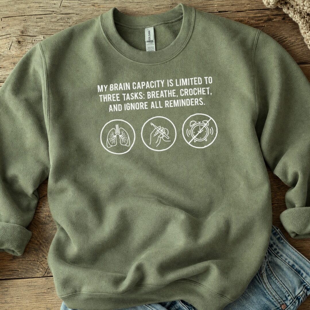 Task List Sweatshirt Military Green t-shirt