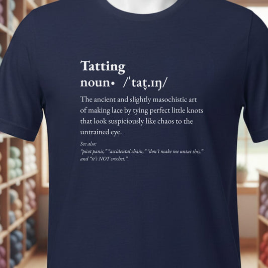 Tatting Definition T-Shirt Navy t-shirt