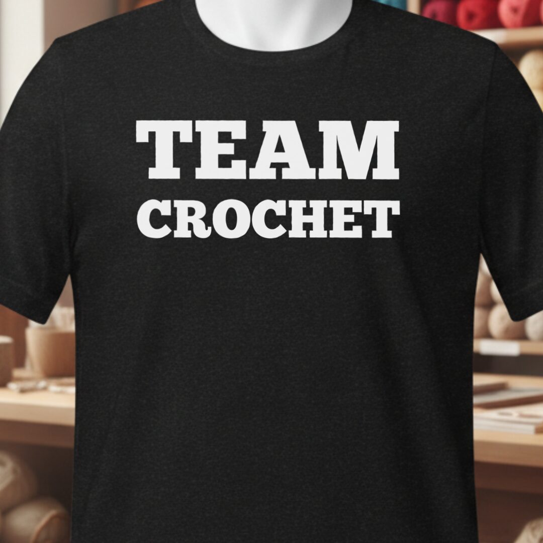 Team Crochet T-Shirt Black t-shirt