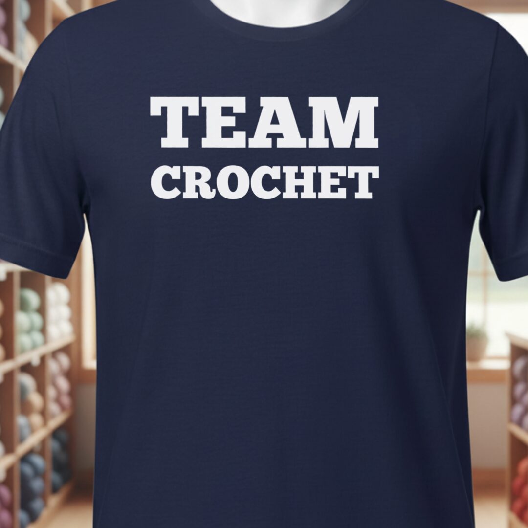 Team Crochet T-Shirt Navy t-shirt