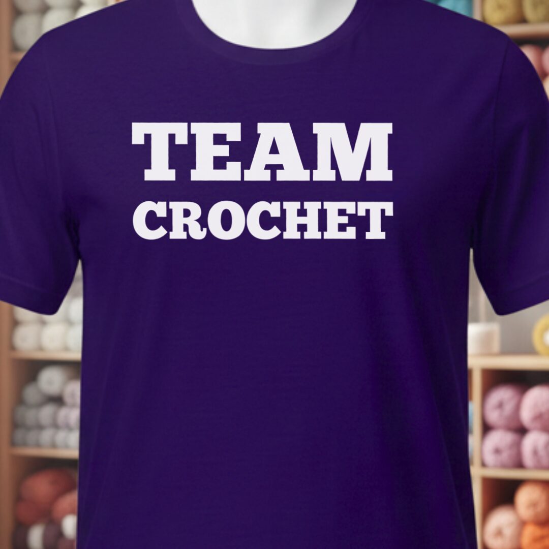 Team Crochet T-Shirt Purple t-shirt