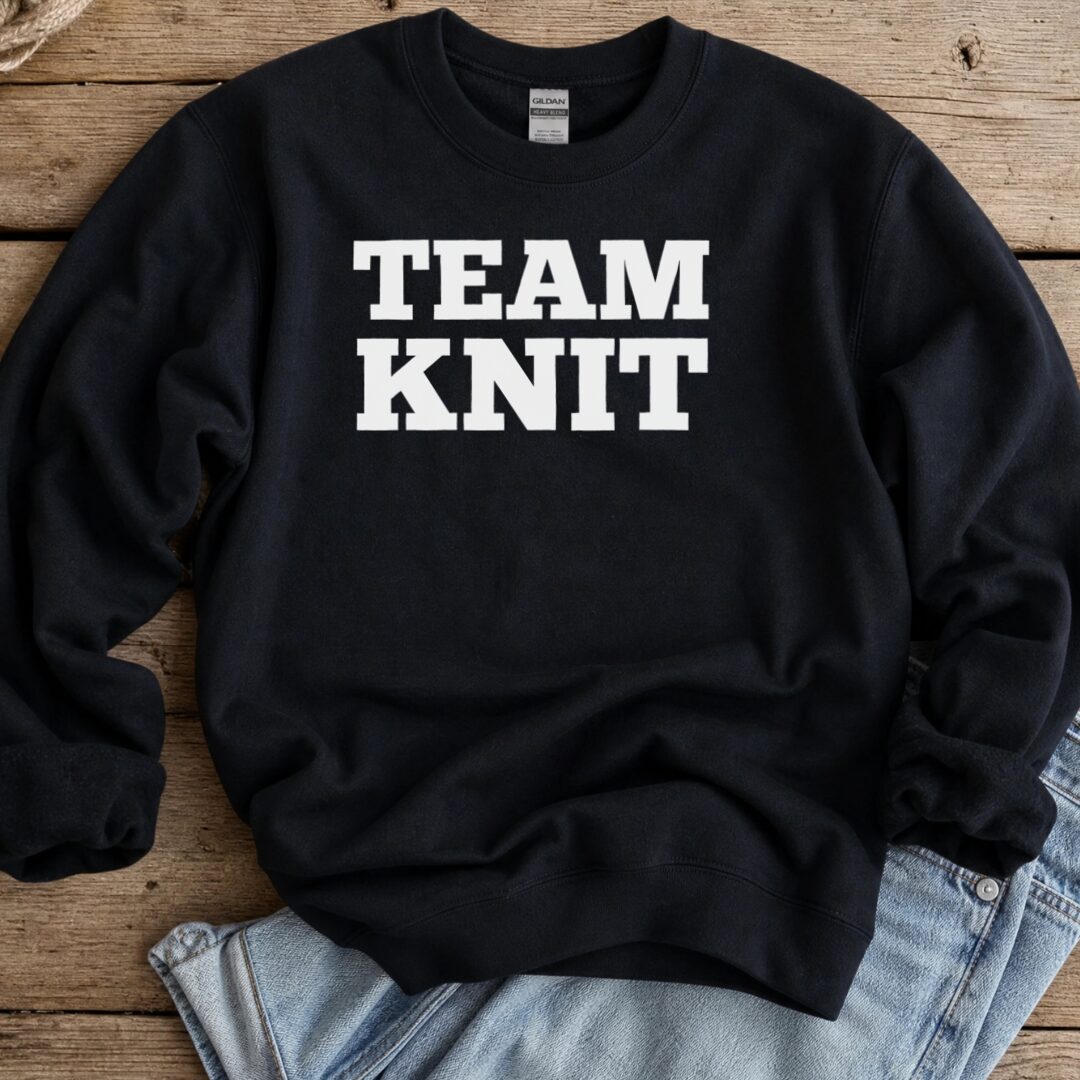 Team Knit Sweatshirt Black t-shirt