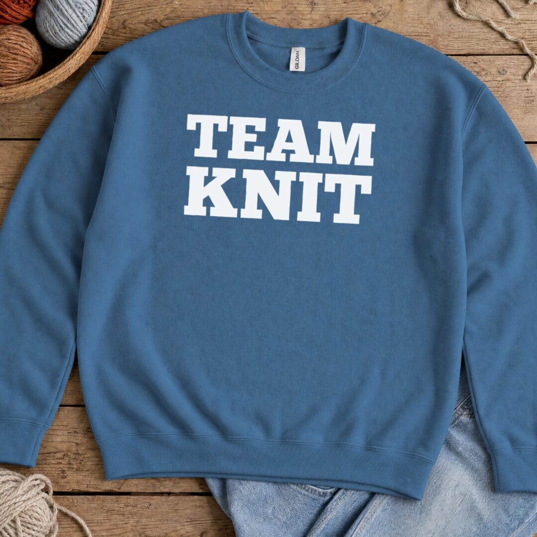 Team Knit Sweatshirt Indigo Blue t-shirt