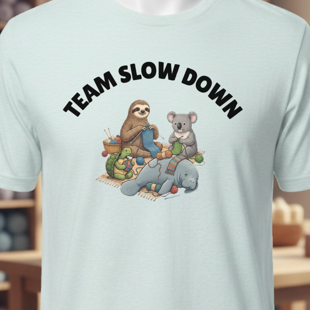 Team Slow Down T-Shirt Ice Blue t-shirt