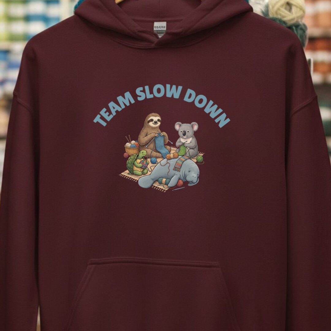 Team Slow Down Maroon Hoodie.jpg