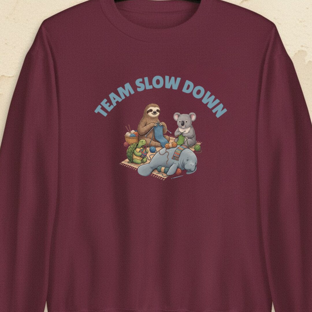 Team Slow Down Maroon Sweatshirt.jpg