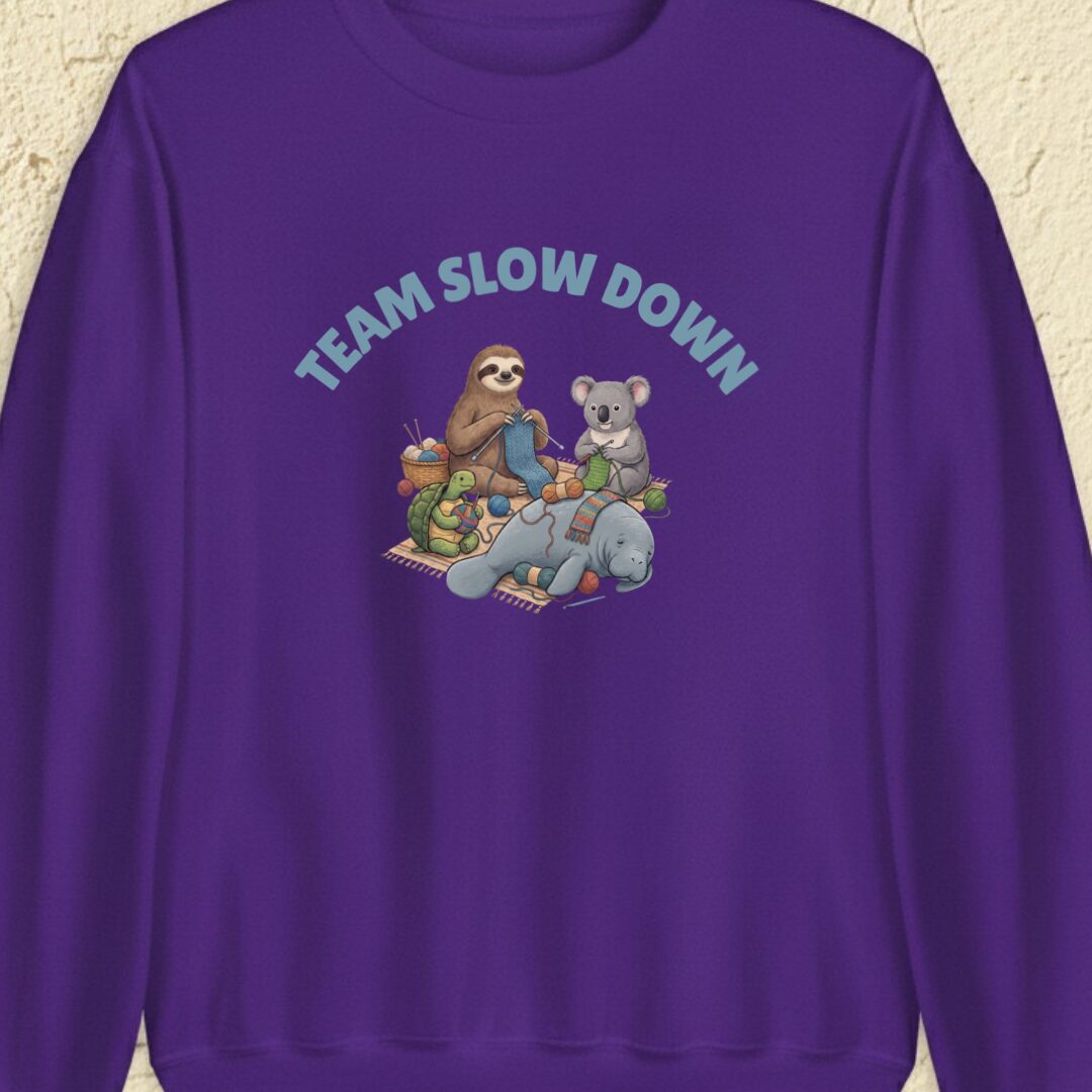 Team Slow Down Purple Sweatshirt.jpg