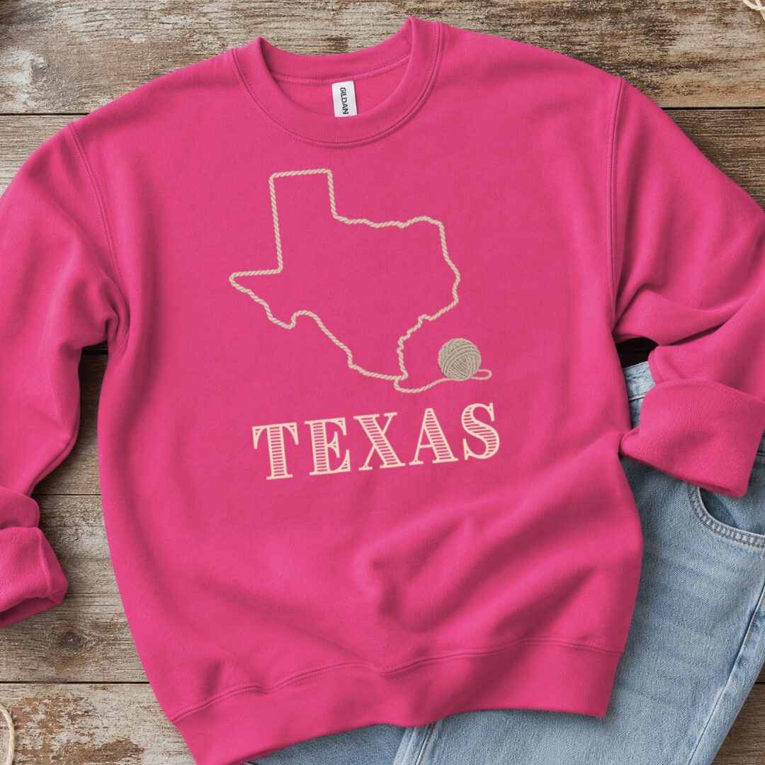 Texas Bright Pink Sweatshirt.jpg