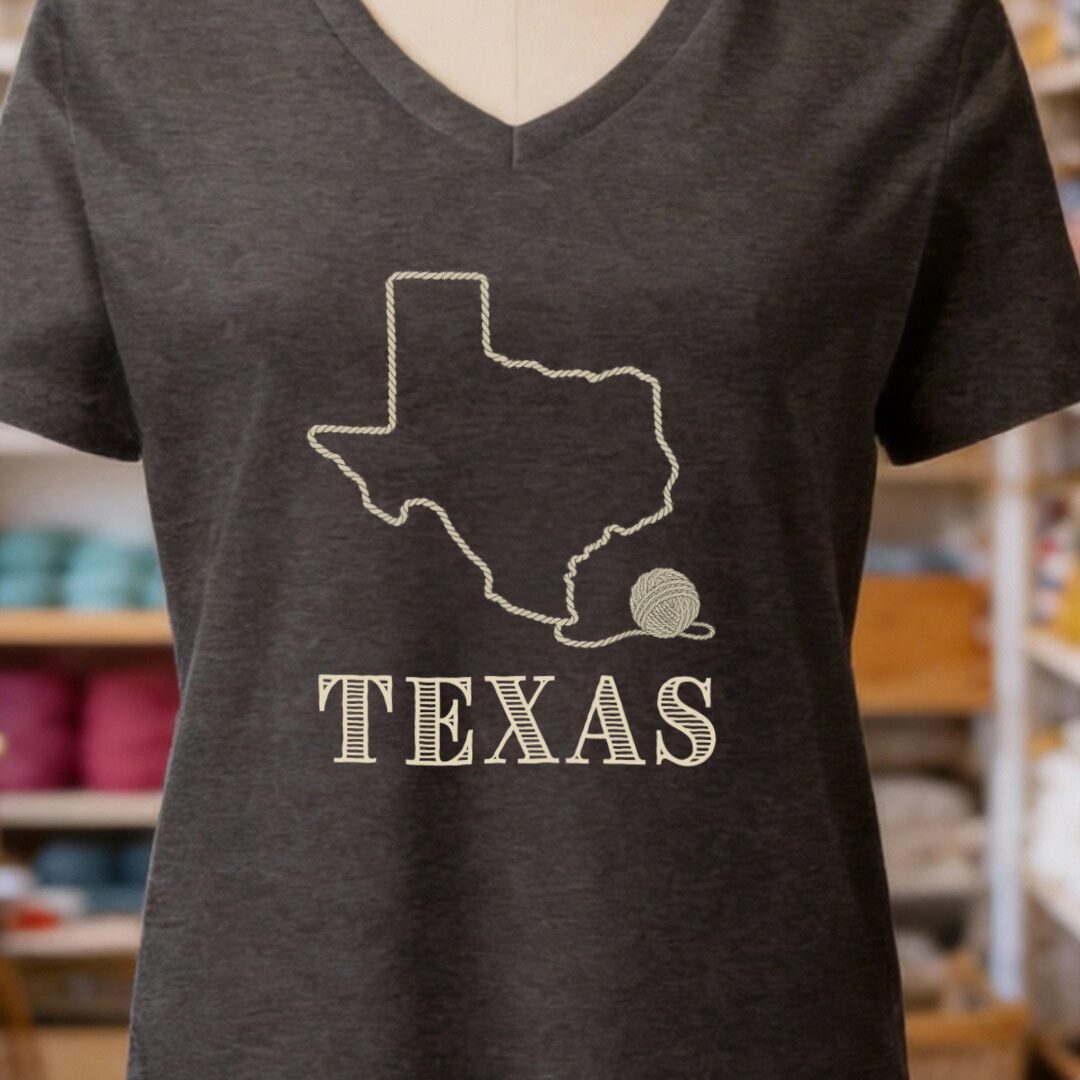 Texas V-Neck T-Shirt Dark Grey t-shirt