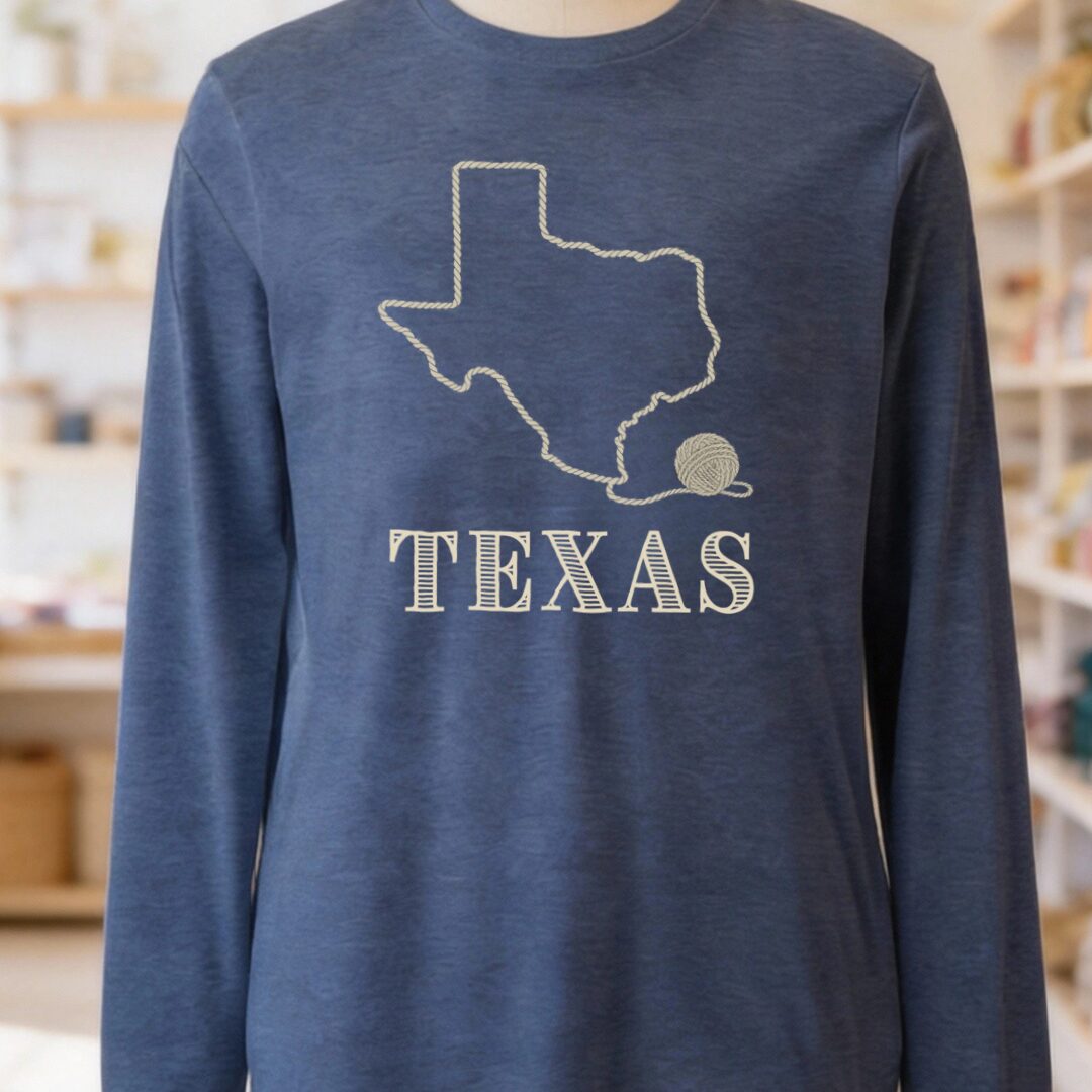 Texas Heather Navy Long Sleeve Tee.jpg