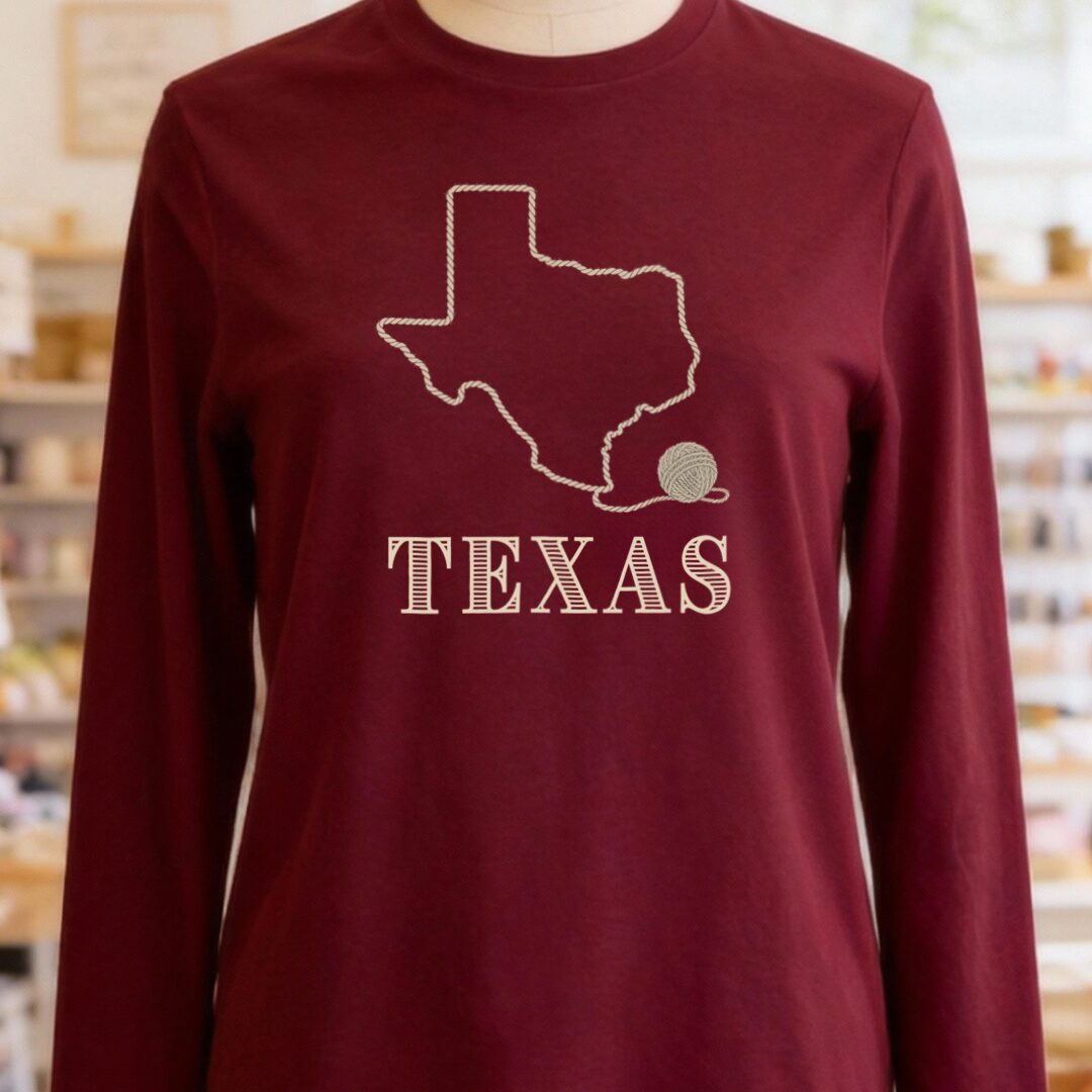 Texas Maroon Long Sleeve Tee.jpg