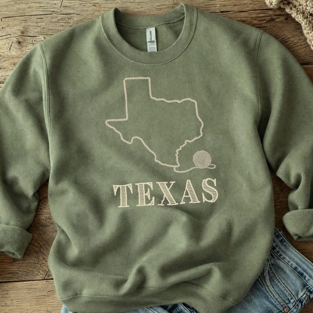 Texas Military Green Sweatshirt.jpg