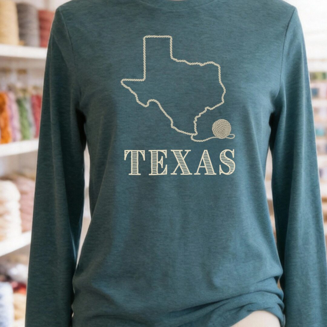 Texas Teal Blue Long Sleeve Tee.jpg