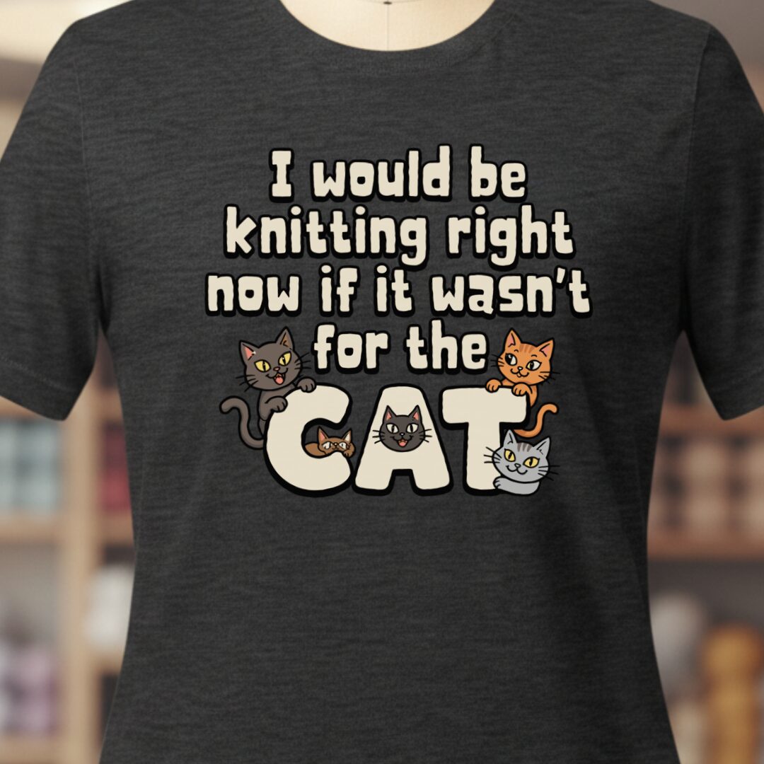 The Cat Stopped Me T-Shirt Dark Grey t-shirt