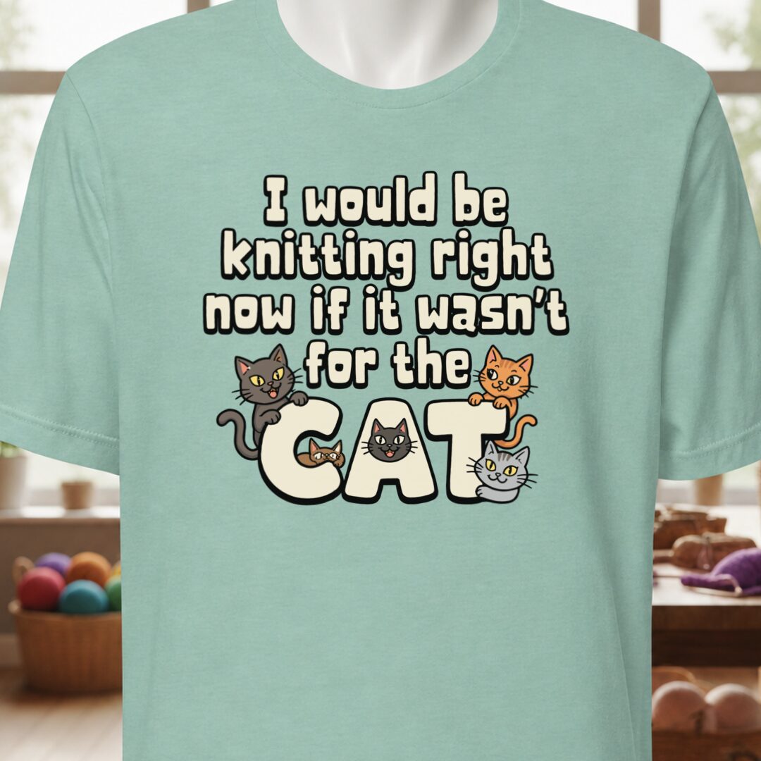 The Cat Stopped Me Sea Breeze T-Shirt.jpg