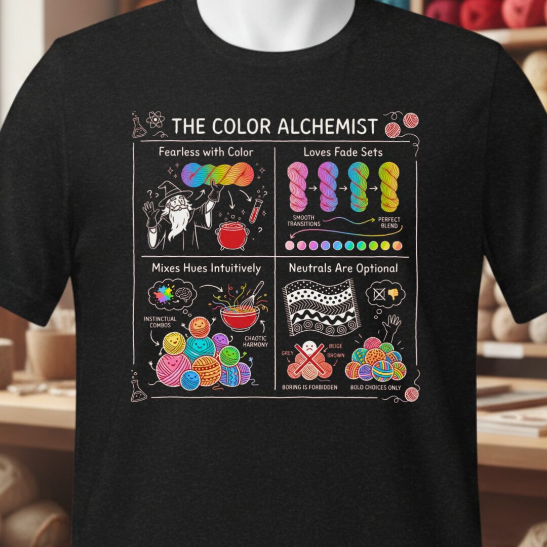 The Color Alchemist Yarn T-Shirt Black t-shirt