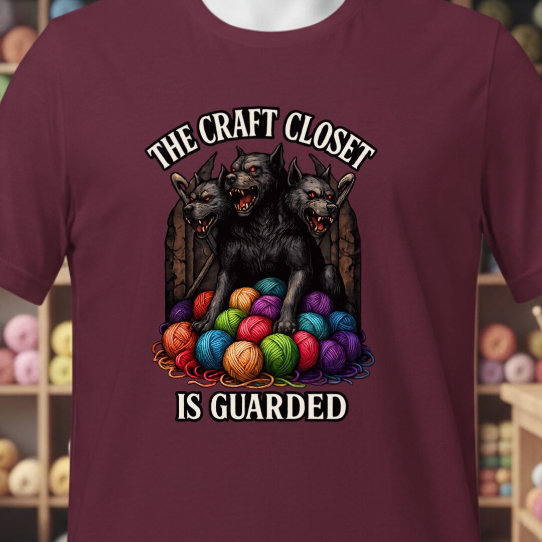 The Craft Closet T-Shirt Maroon t-shirt