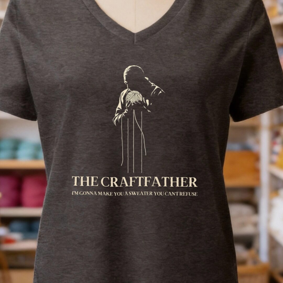 The Craftfather Dark Grey V Neck.jpg