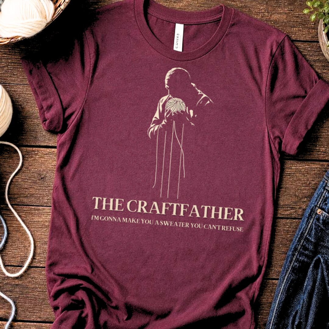 The Craftfather Maroon T-Shirt.jpg