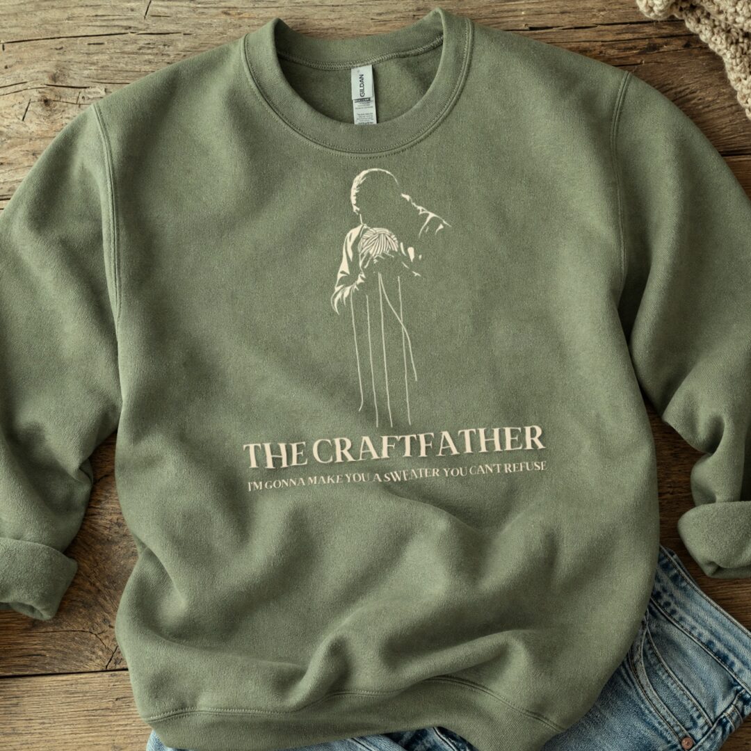 The Craftfather Military Green Sweatshirt.jpg