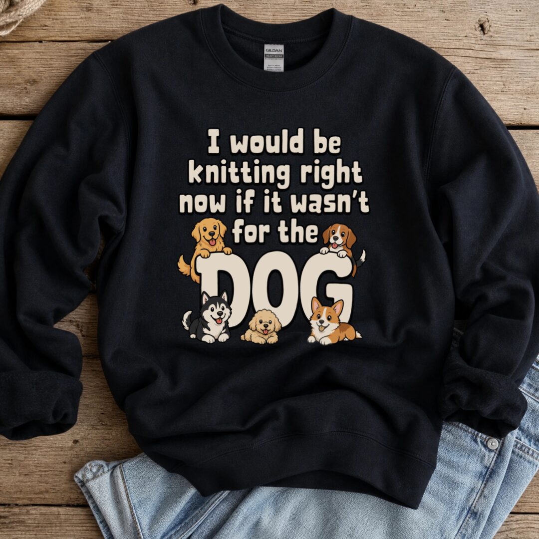 The Dog Stopped Me Sweatshirt Black t-shirt