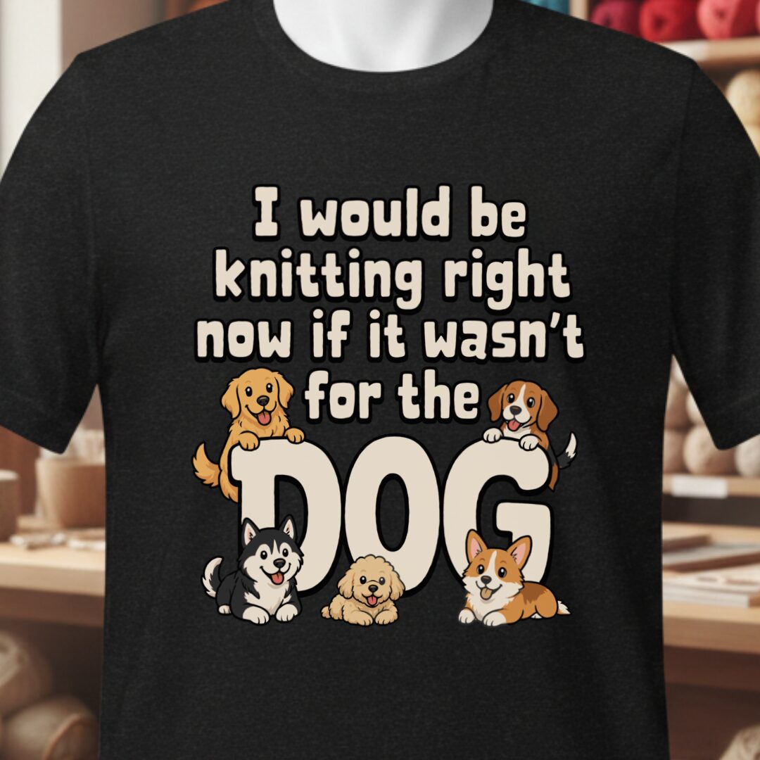 The Dog Stopped Me T-Shirt Black t-shirt