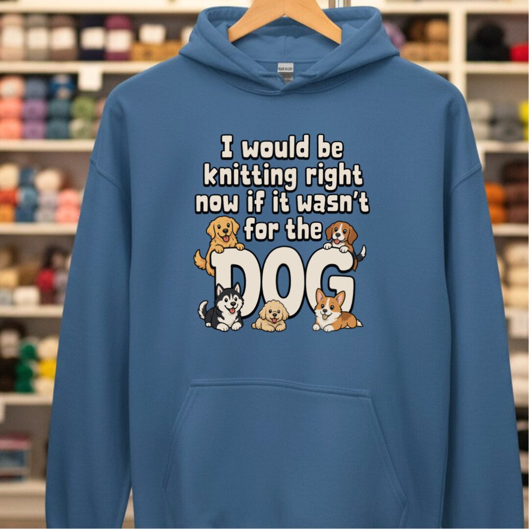 The Dog Stopped Me Indigo Blue Hoodie.jpg