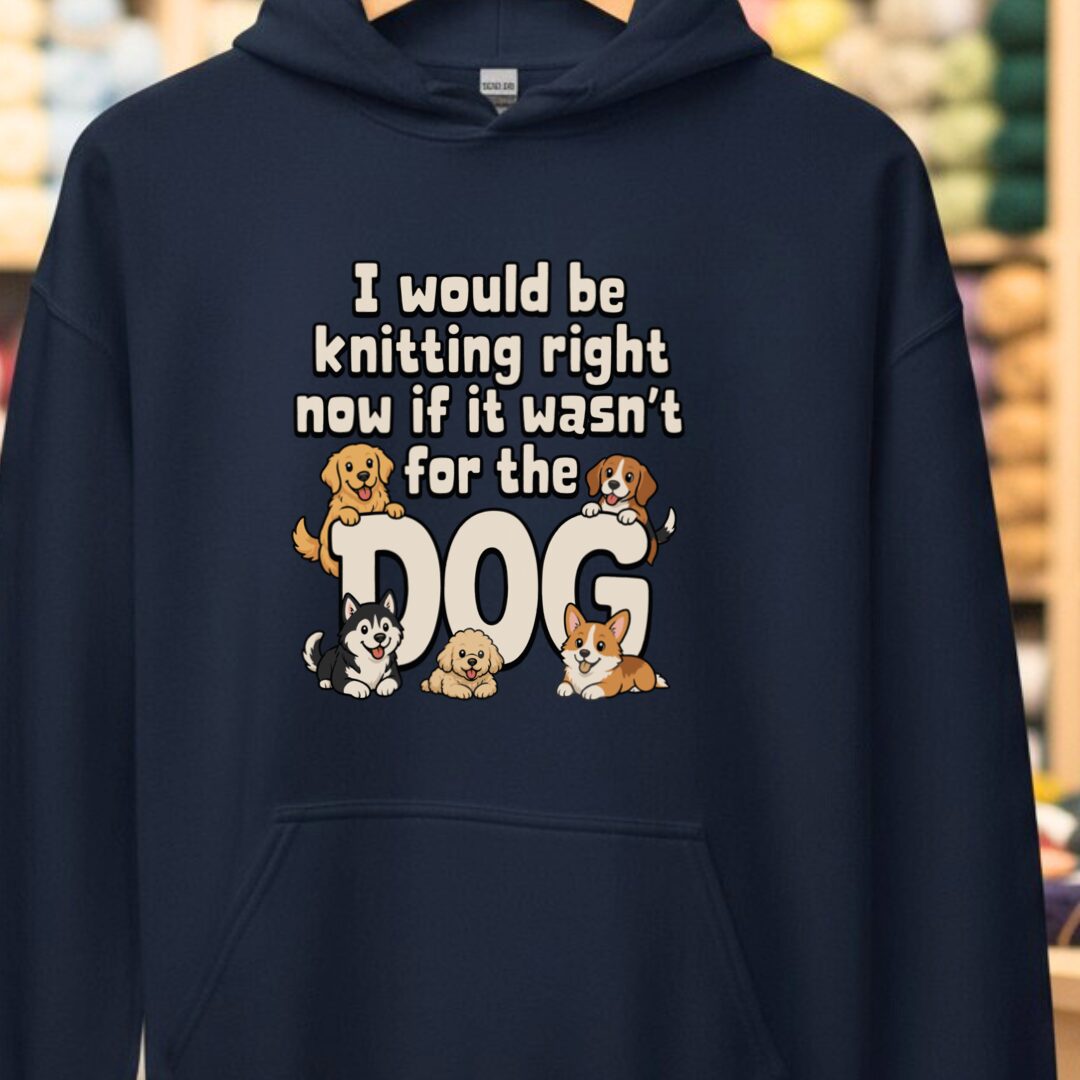 The Dog Stopped Me Navy Hoodie.jpg