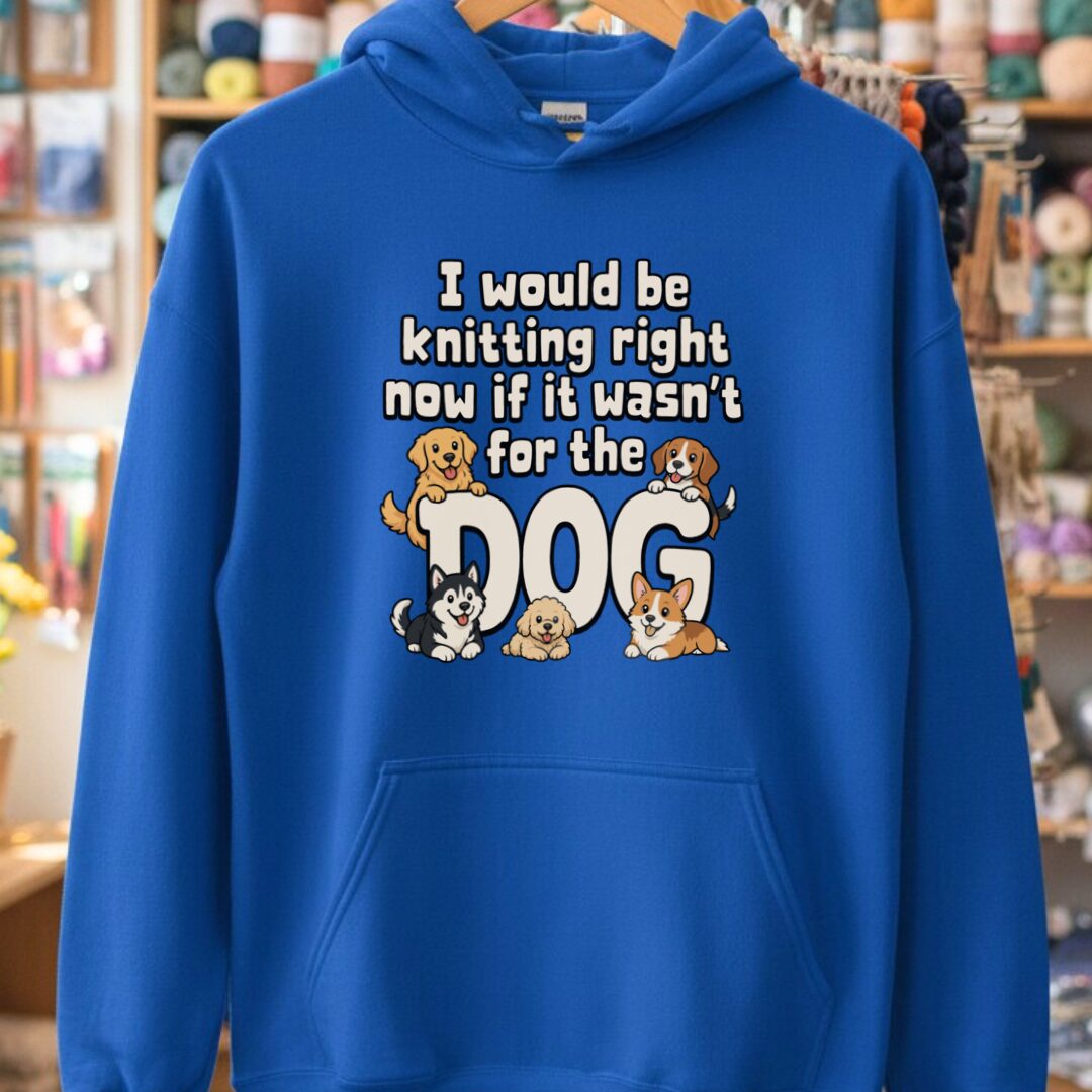 The Dog Stopped Me Royal Hoodie.jpg