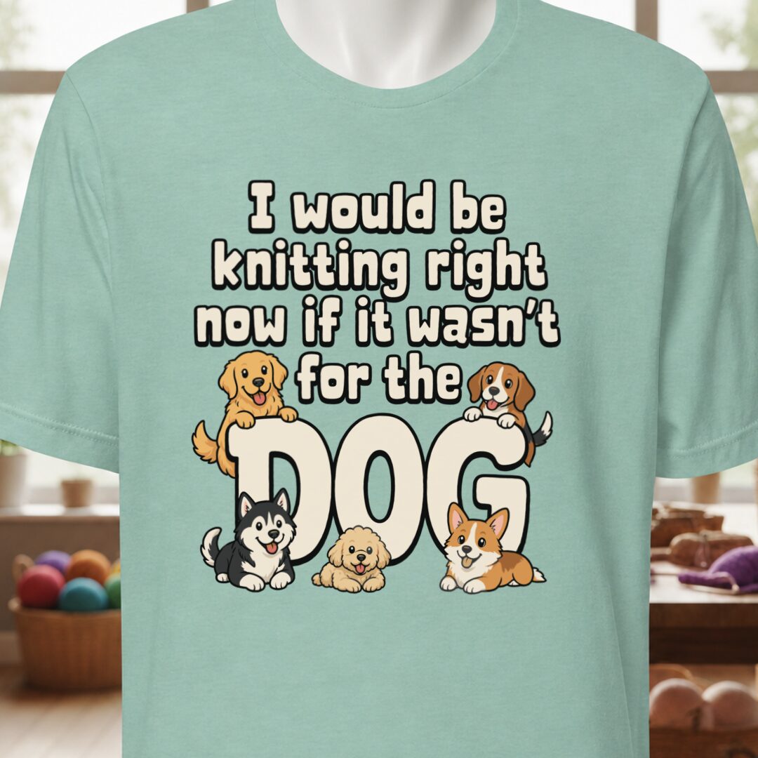 The Dog Stopped Me T-Shirt Sea Breeze t-shirt