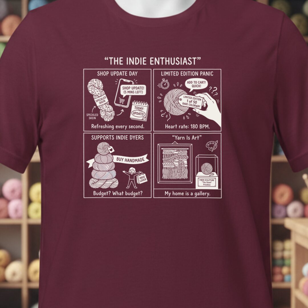 The Indie Enthusiast T-Shirt Maroon t-shirt