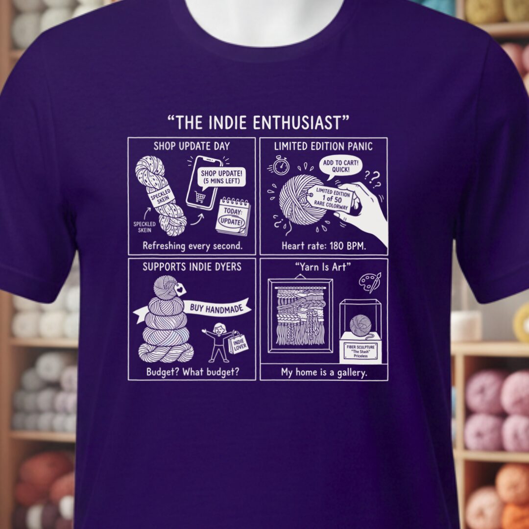 The Indie Enthusiast T-Shirt Purple t-shirt