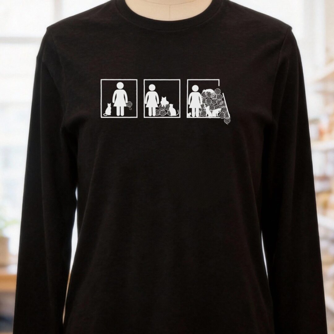 The Inevitable Escalation Long Sleeve Tee Black Heather t-shirt