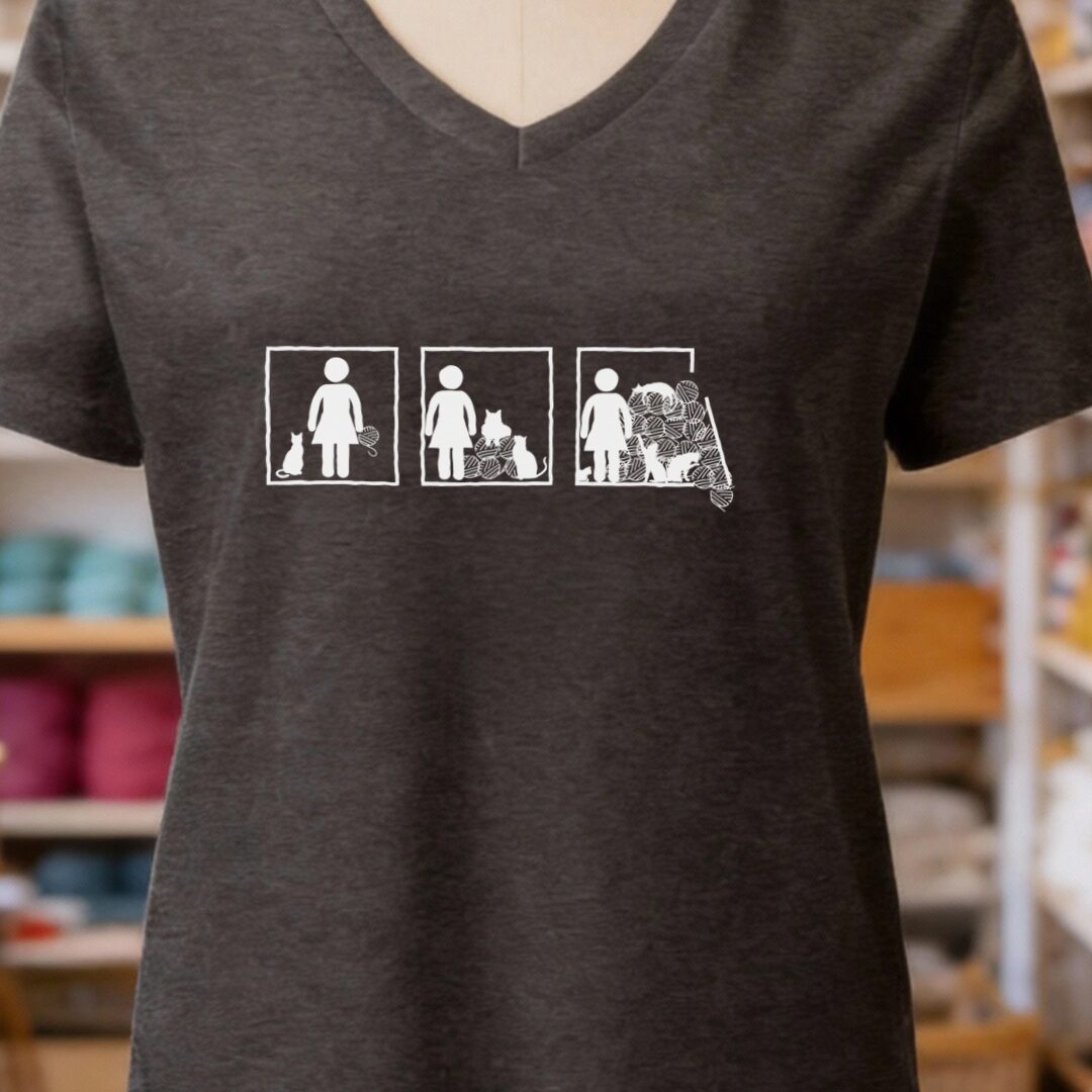The Inevitable Escalation V-Neck T-Shirt Dark Grey t-shirt