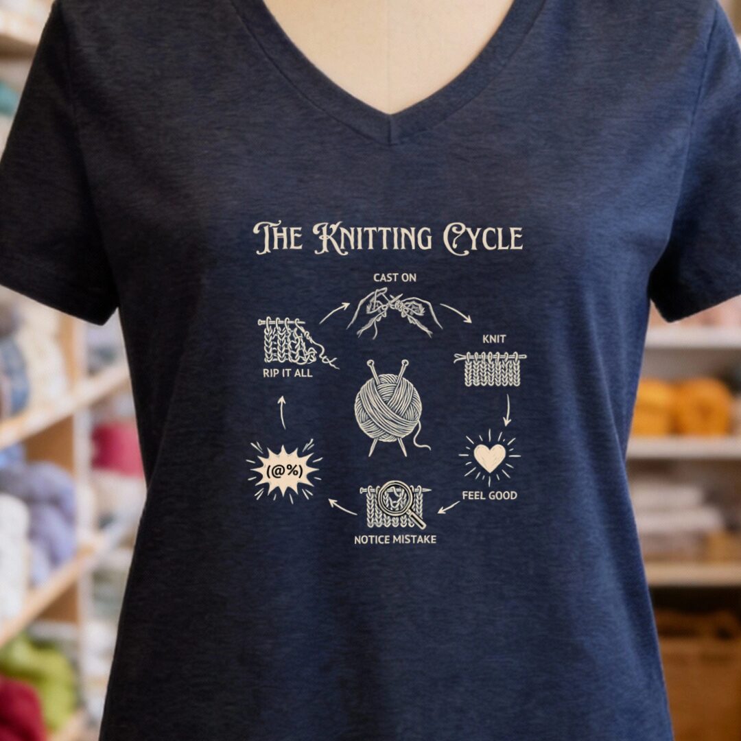 The Knitting Cycle Navy V Neck.jpg