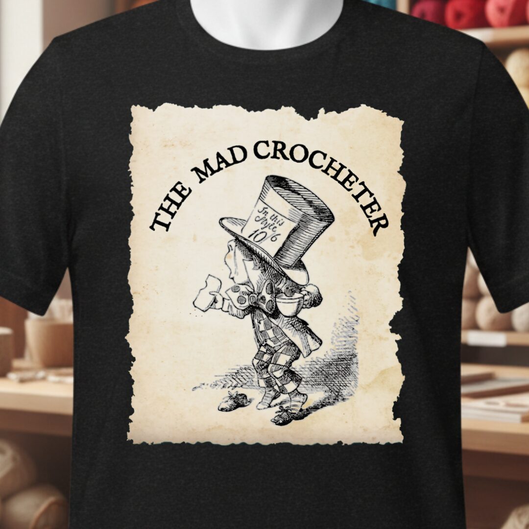 The Mad Crocheter T-Shirt Black t-shirt