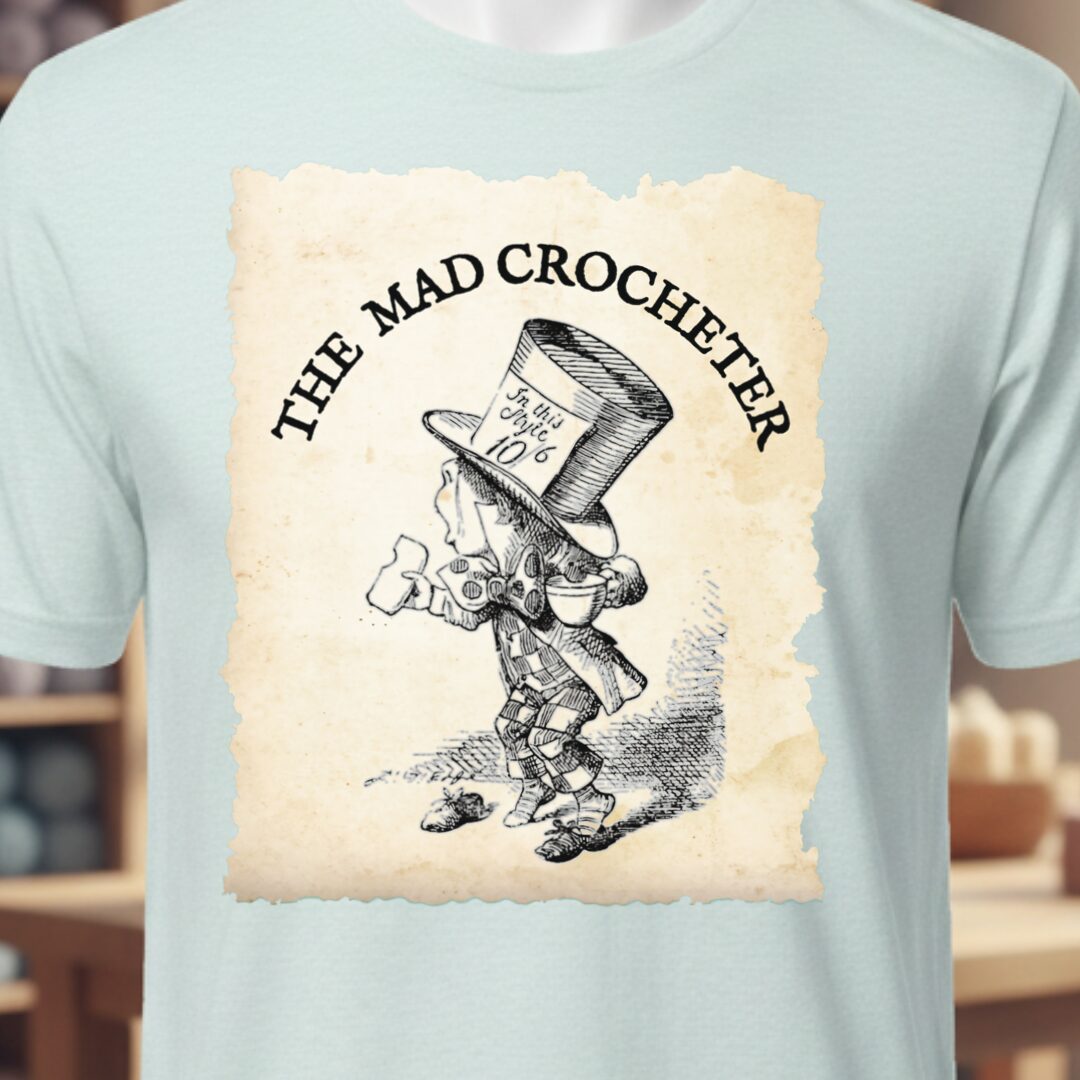 The Mad Crocheter T-Shirt Ice Blue t-shirt