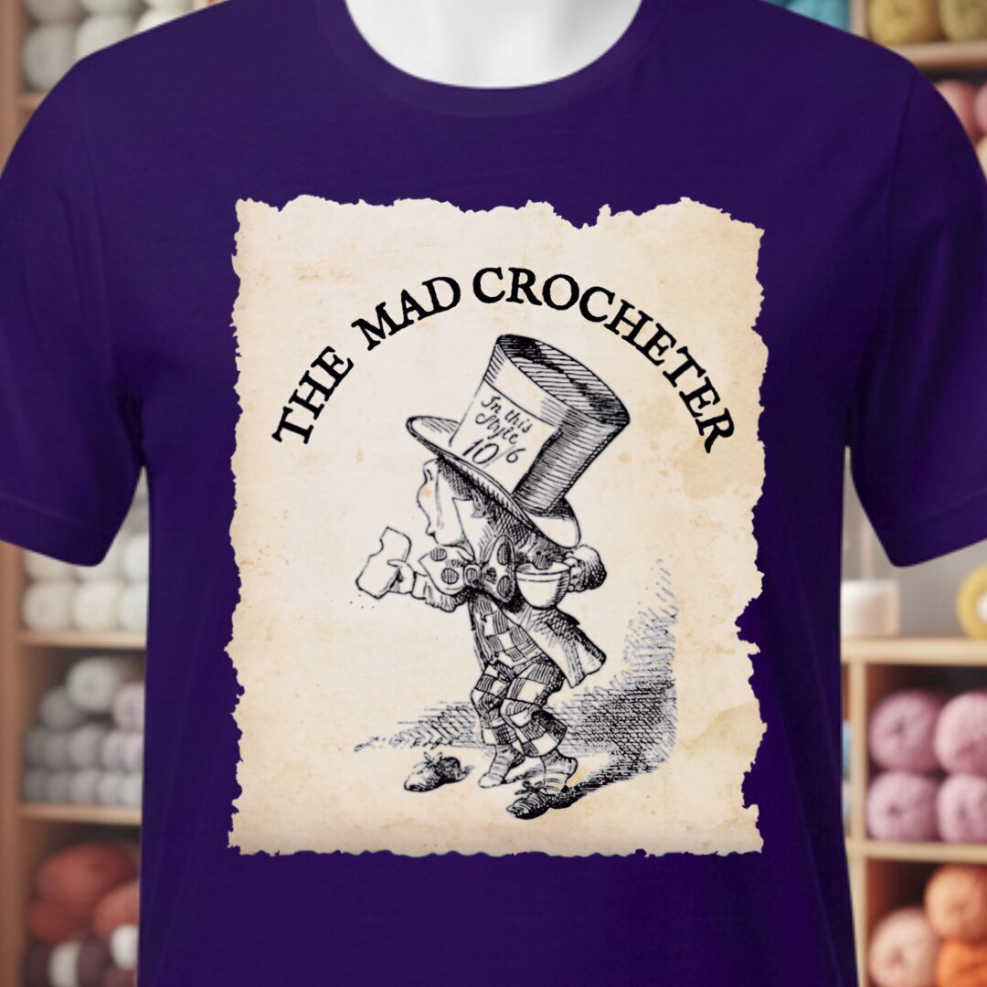 The Mad Crocheter T-Shirt Purple t-shirt