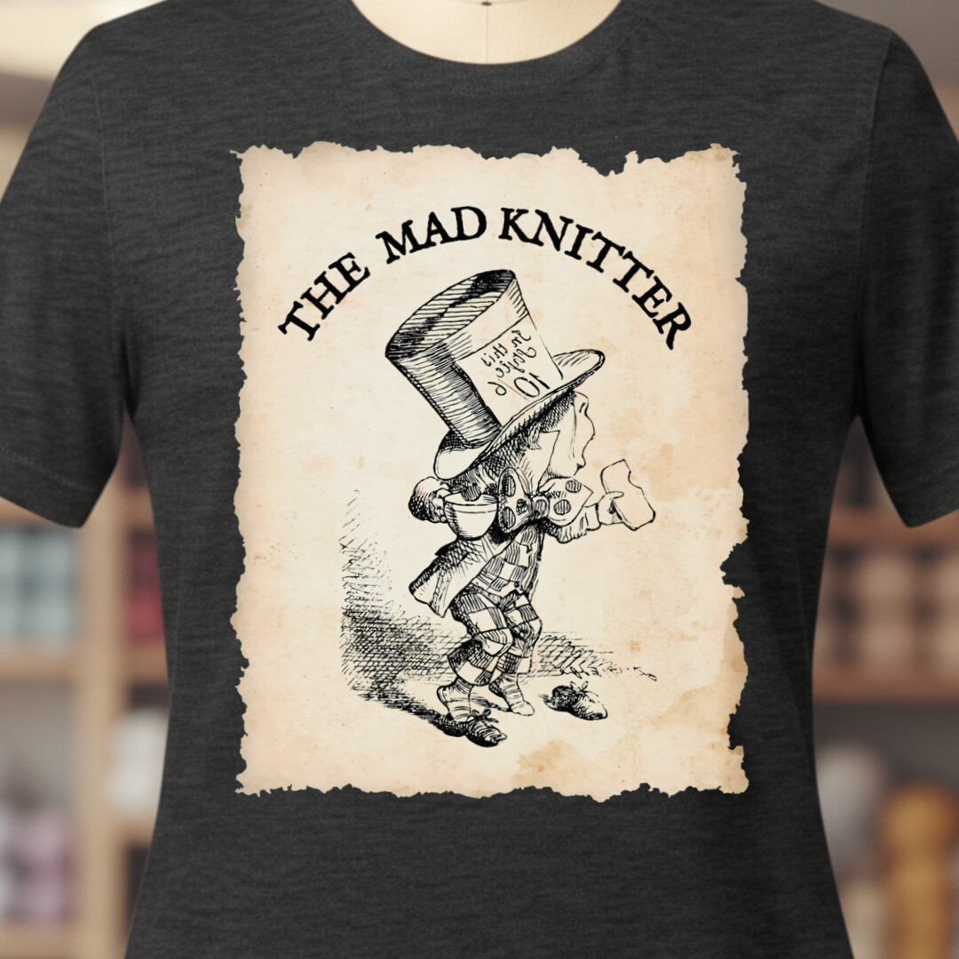 The Mad Knitter T-Shirt Dark Grey t-shirt