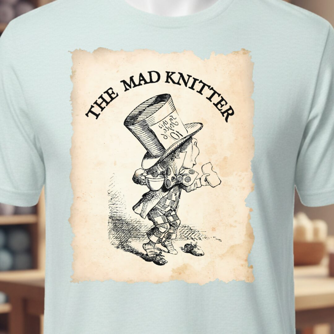 The Mad Knitter T-Shirt Ice Blue t-shirt