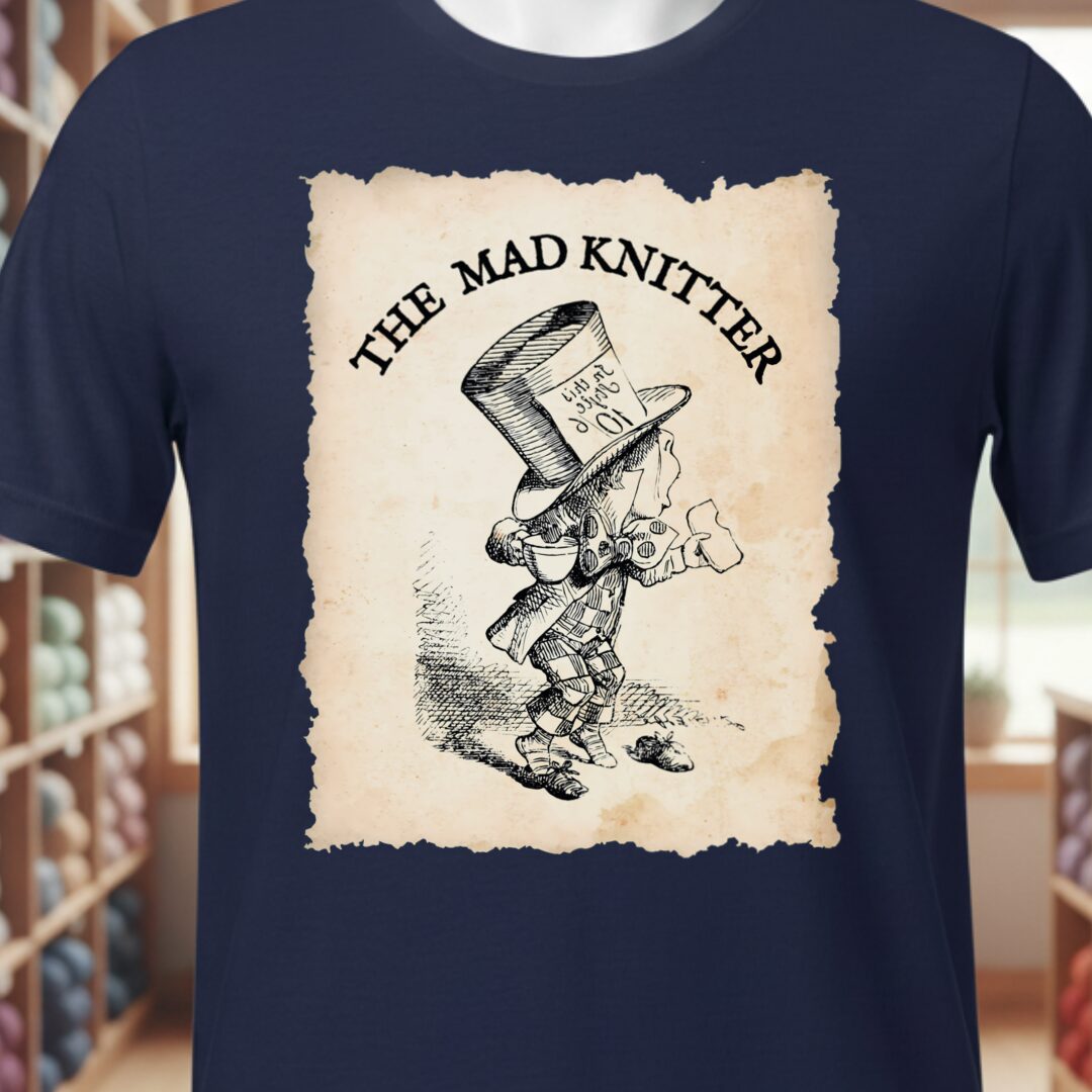 The Mad Knitter T-Shirt Navy t-shirt
