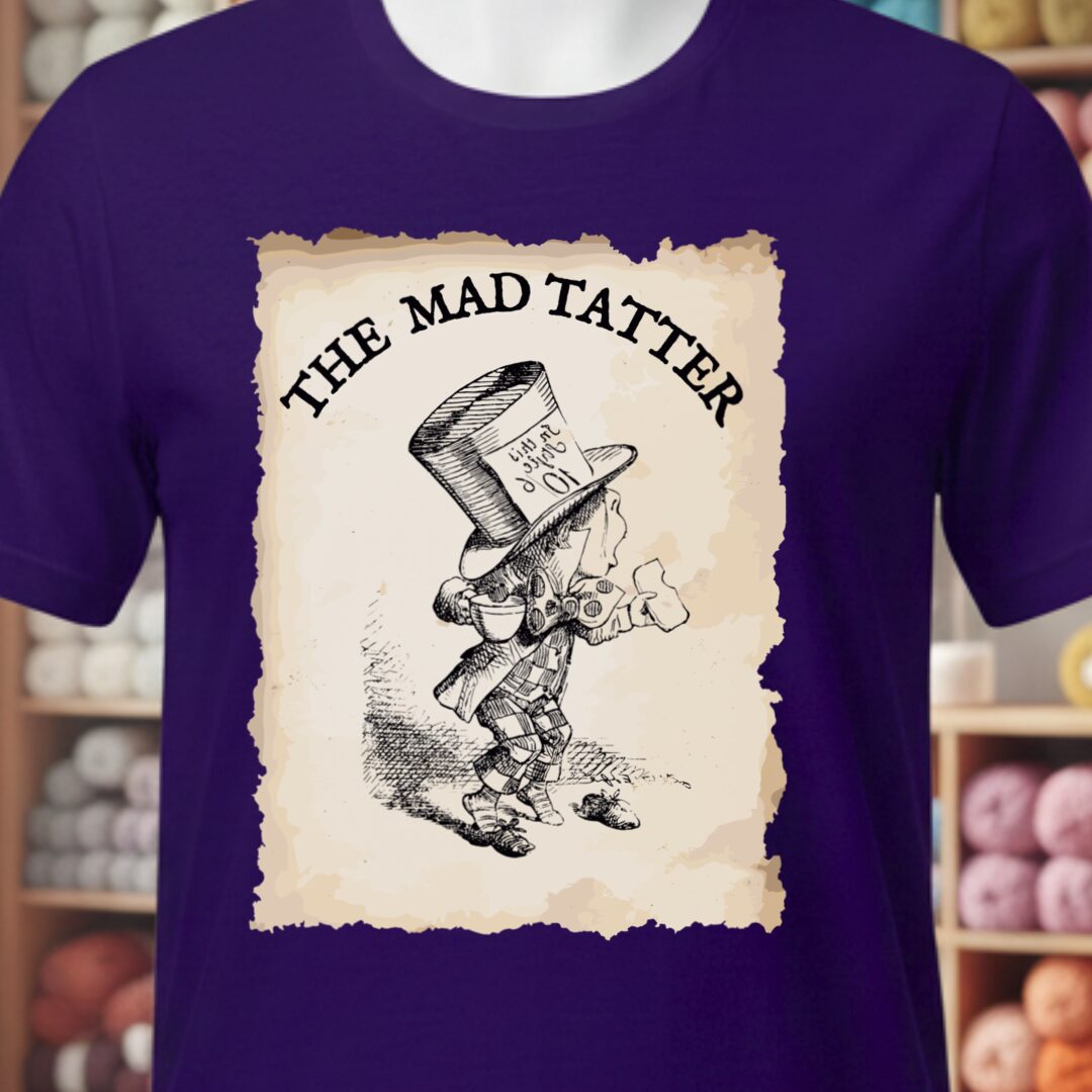 The Mad Tatter T-Shirt Purple t-shirt