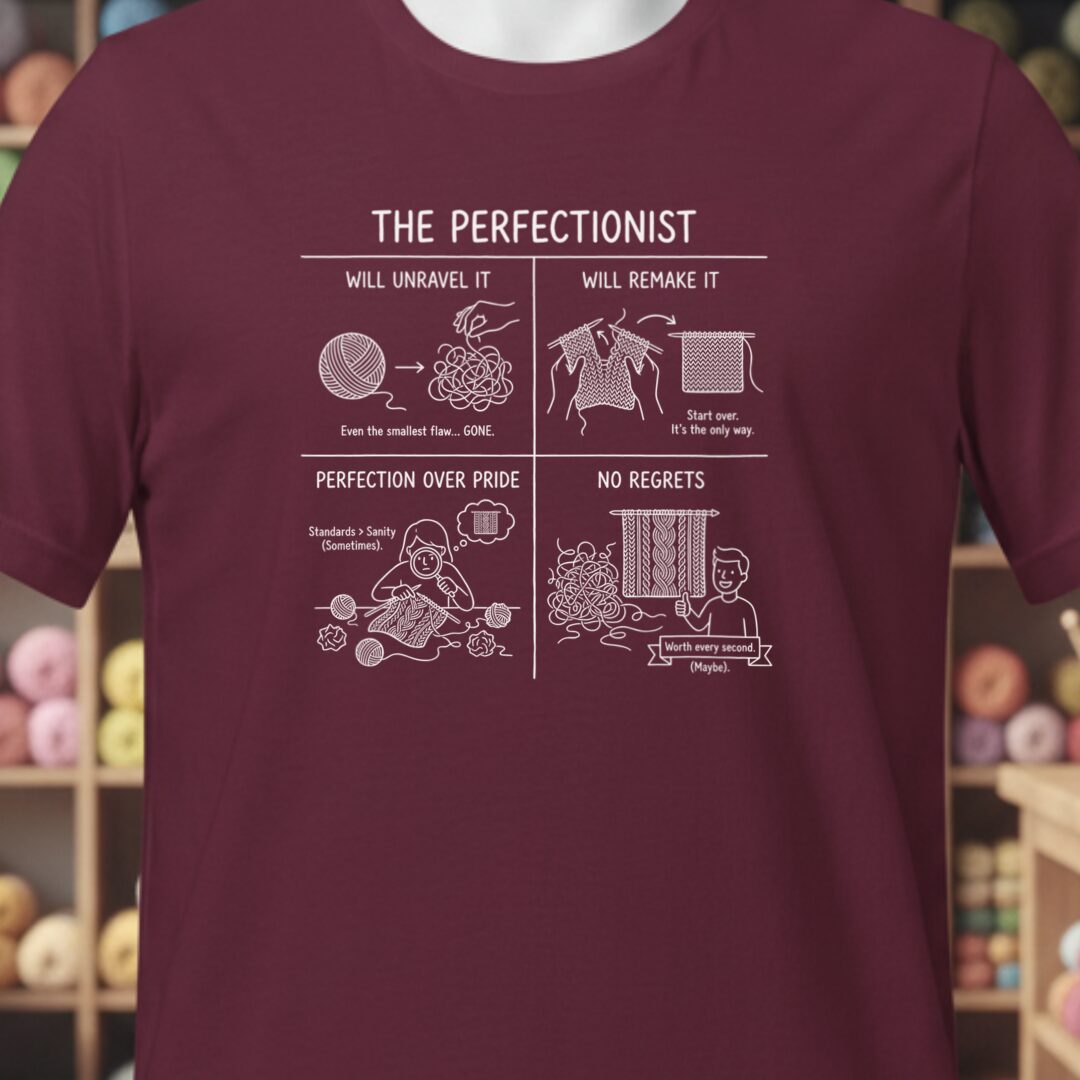 The Perfectionist T-Shirt Maroon t-shirt